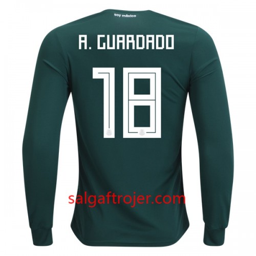 Mexico Fodboldtrøjer A.Guardado 18 Hjemmebanesæt VM 2018 Langærmet Mexico Fodboldtrøjer A.Guardado 18 Hjemmebanesæt VM 2018 Langærmet